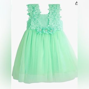 Baby Girl Flower Lace Dress Elegant Princess Toddler Tulle Dress